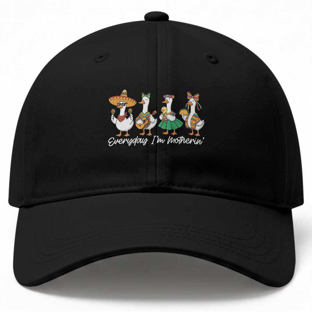 Everyday I'm Motherin Baseball Cap Cinco De Mayo Silly Goose Fiesta