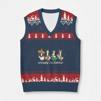 Everyday I'm Motherin V-Neck Knit Sweater Vest Cinco De Mayo Silly Goose Fiesta