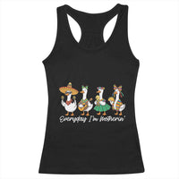 Everyday I'm Motherin Racerback Tank Top Cinco De Mayo Silly Goose Fiesta