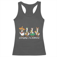 Everyday I'm Motherin Racerback Tank Top Cinco De Mayo Silly Goose Fiesta