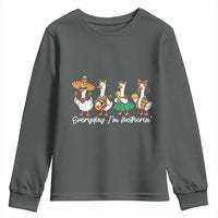 Everyday I'm Motherin Youth Sweatshirt Cinco De Mayo Silly Goose Fiesta