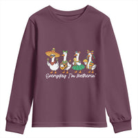 Everyday I'm Motherin Youth Sweatshirt Cinco De Mayo Silly Goose Fiesta