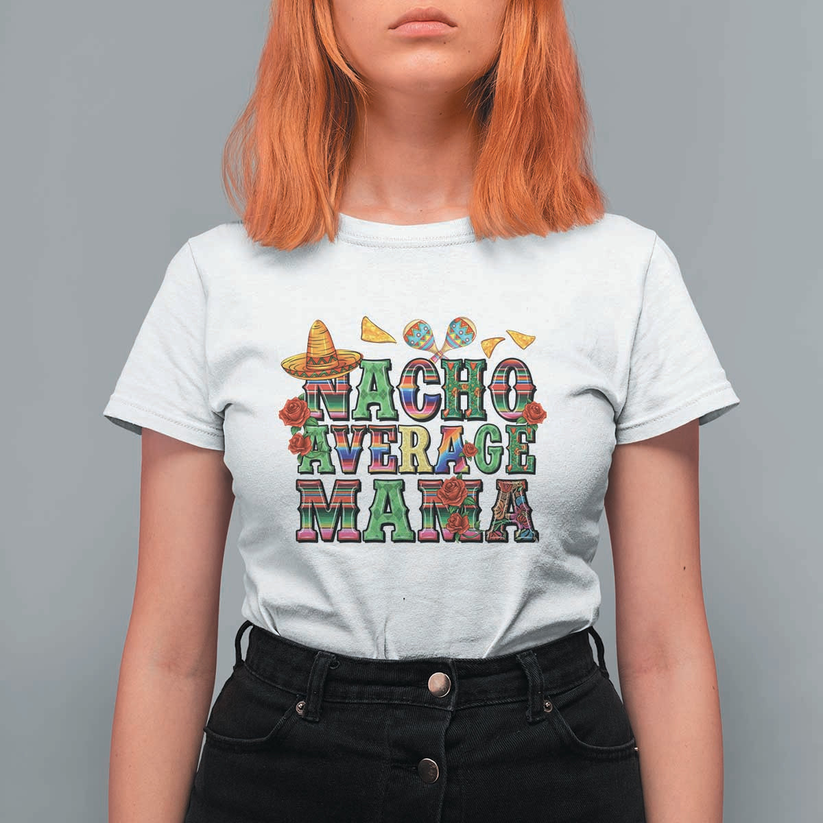 Nacho Average Mama T Shirt For Women Mexican Mama Cinco De Mayo Fiesta Mother's Day Gift