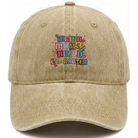 Weird Moms Build Character Washed Cotton Baseball Cap Funny Mom Mother's Day