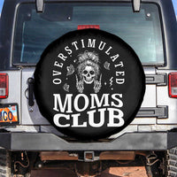Overstimulated Moms Club Spare Tire Cover Funny Skeleton Mom Mother's Day Gift