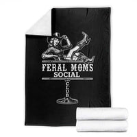 Feral Moms Social Club Throw Blanket Western Cowgirl Mom Mother’s Day Gift