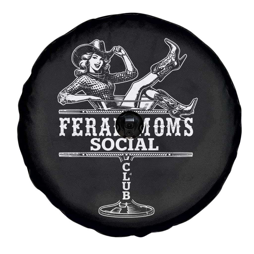 Feral Moms Social Club Spare Tire Cover Western Cowgirl Mom Mother’s Day Gift