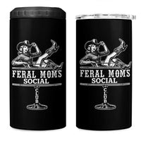 Feral Moms Social Club 4 in 1 Can Cooler Tumbler Western Cowgirl Mom Mother’s Day Gift