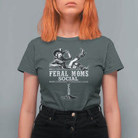 Feral Moms Social Club T Shirt For Women Western Cowgirl Mom Mother’s Day Gift
