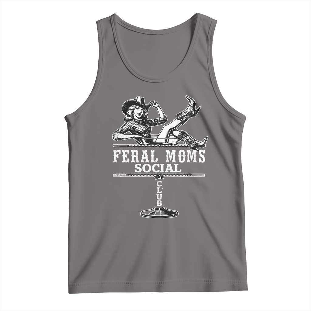 Feral Moms Social Club Tank Top Western Cowgirl Mom Mother’s Day Gift