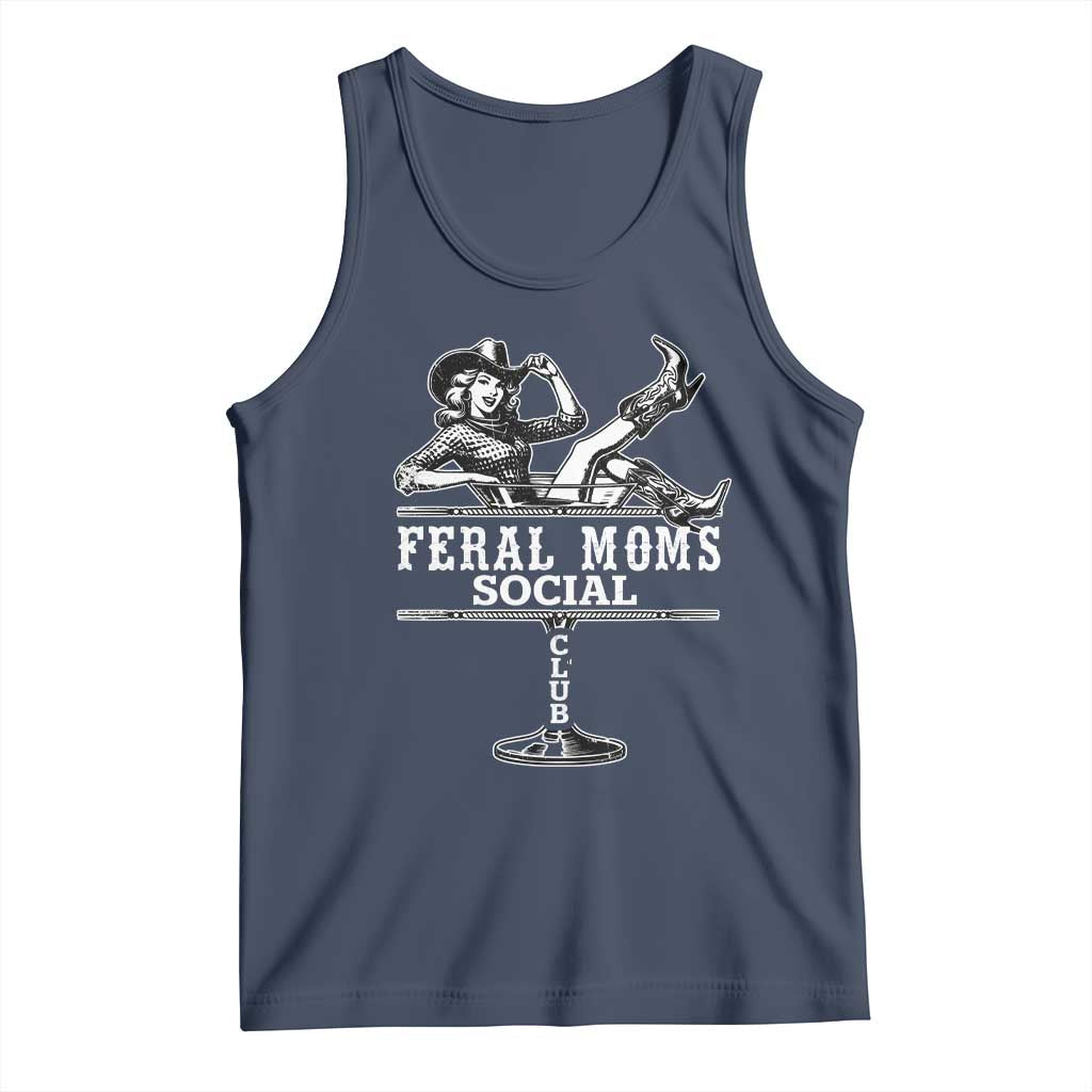 Feral Moms Social Club Tank Top Western Cowgirl Mom Mother’s Day Gift