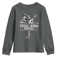 Feral Moms Social Club Youth Sweatshirt Western Cowgirl Mom Mother’s Day Gift