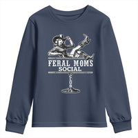 Feral Moms Social Club Youth Sweatshirt Western Cowgirl Mom Mother’s Day Gift