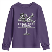Feral Moms Social Club Youth Sweatshirt Western Cowgirl Mom Mother’s Day Gift