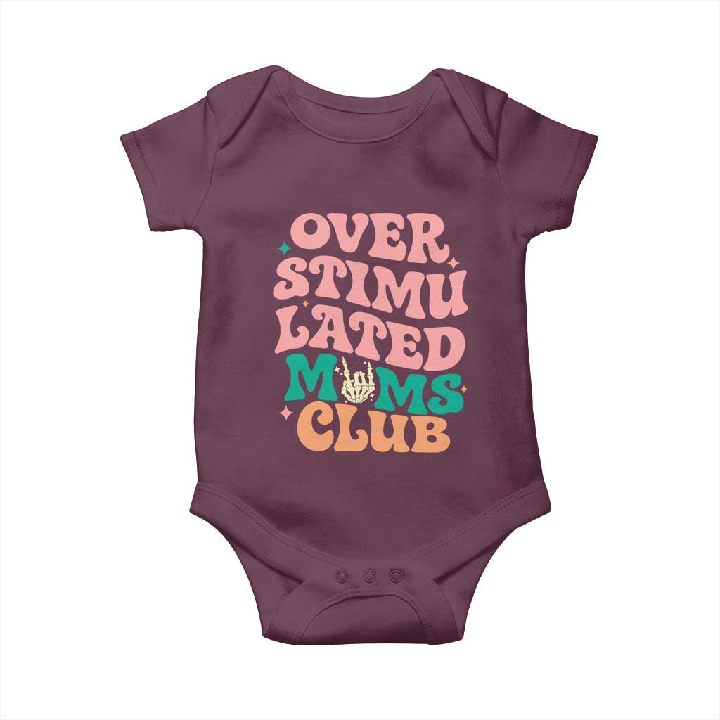 Overstimulated Moms Club Baby Onesie Funny Mom Life Mother Day Gift