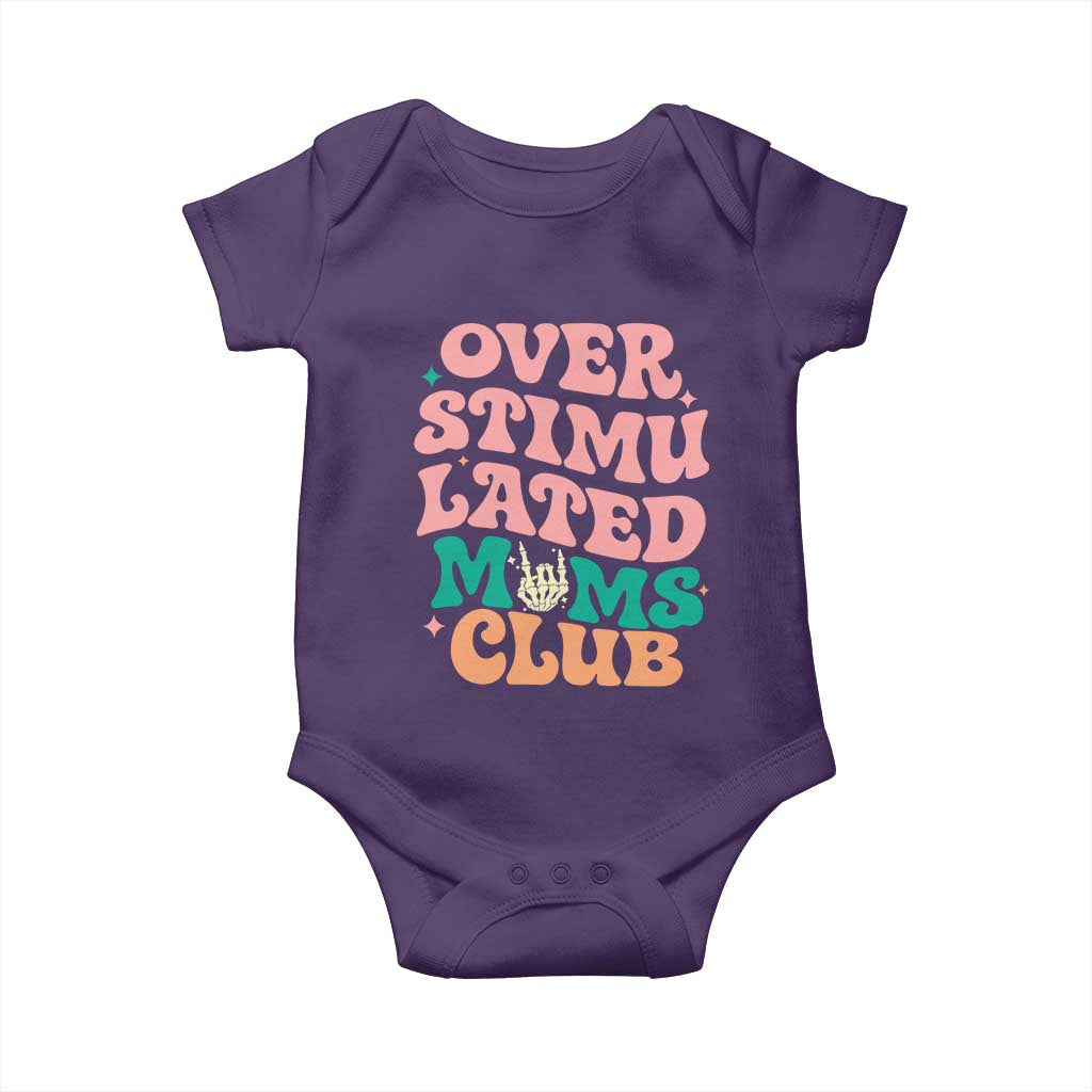 Overstimulated Moms Club Baby Onesie Funny Mom Life Mother Day Gift