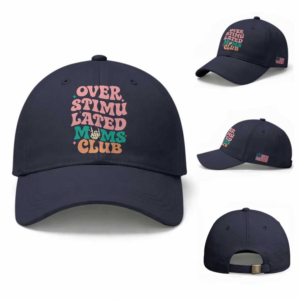Overstimulated Moms Club Baseball Cap Funny Mom Life Mother Day Gift