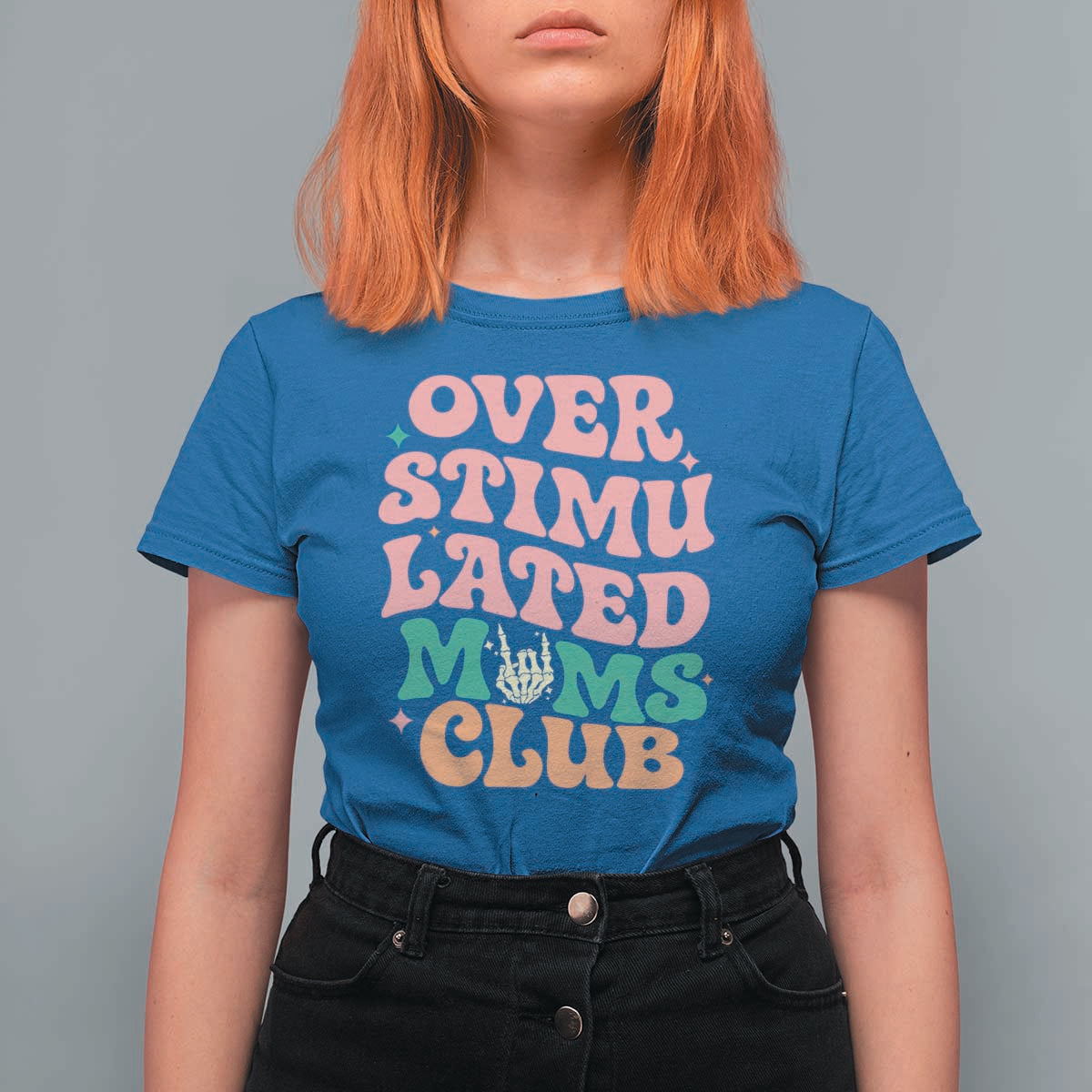 Overstimulated Moms Club T Shirt For Women Funny Mom Life Mother Day Gift