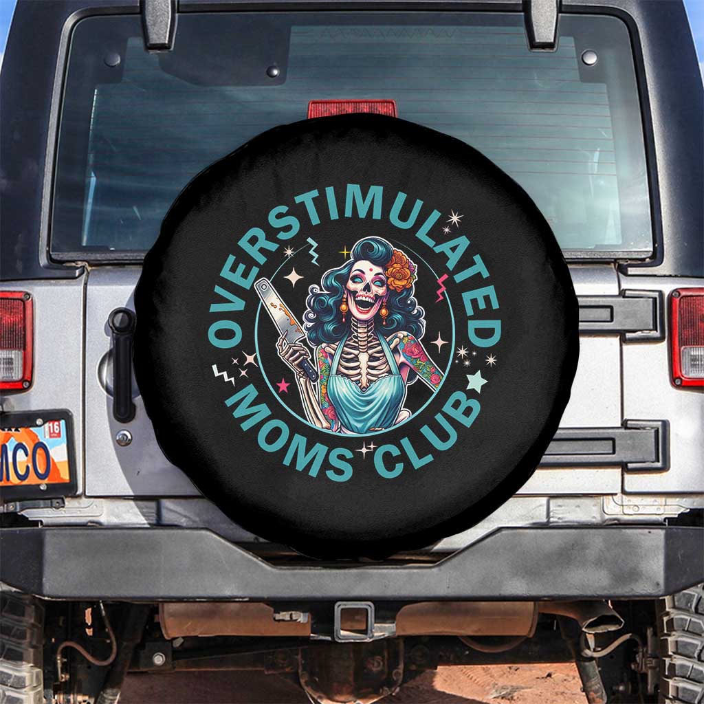 Overstimulated Moms Club Spare Tire Cover Neurodivergent Mom Mental Health