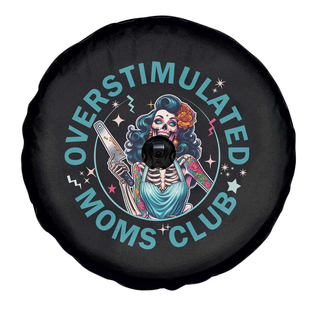 Overstimulated Moms Club Spare Tire Cover Neurodivergent Mom Mental Health