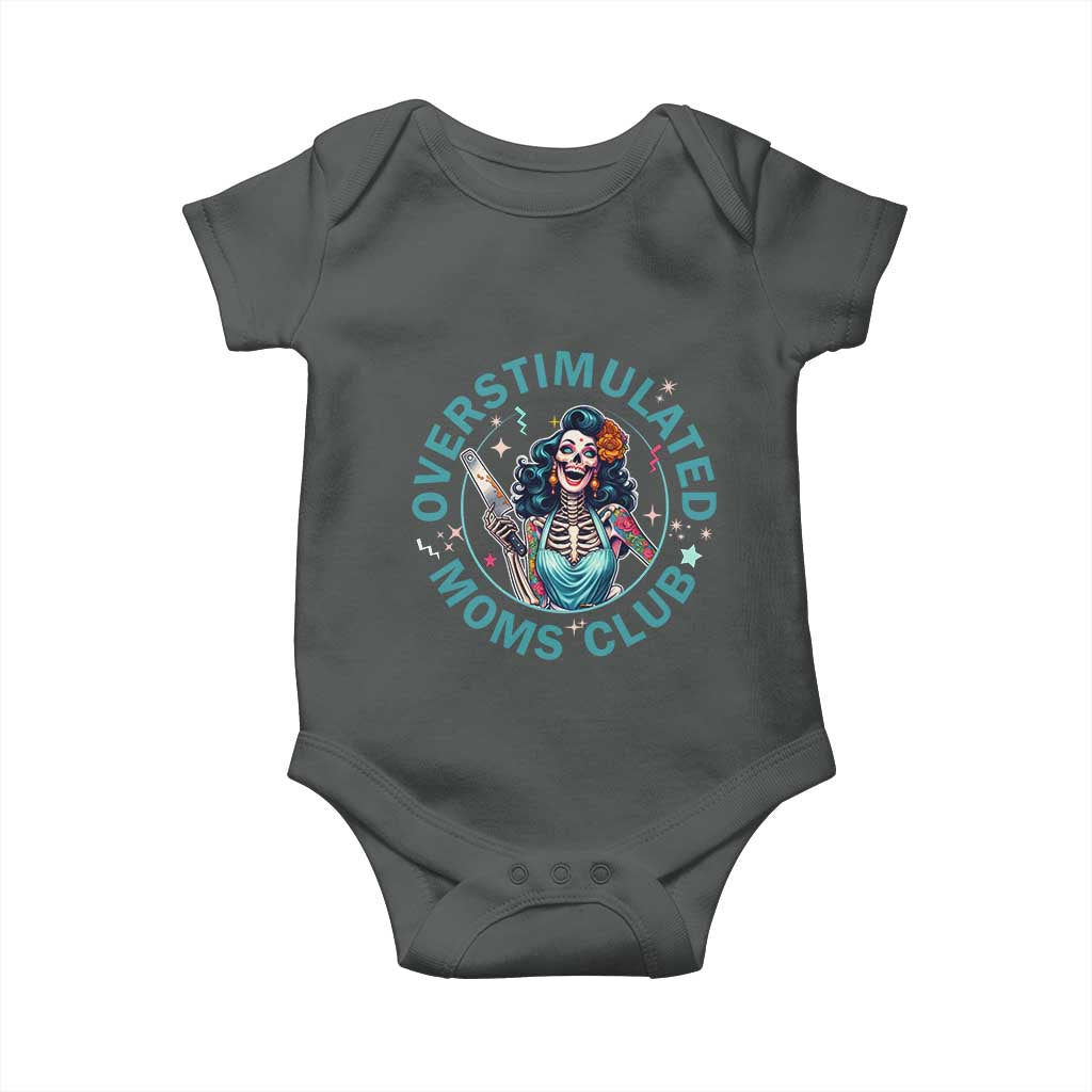 Overstimulated Moms Club Baby Onesie Neurodivergent Mom Mental Health