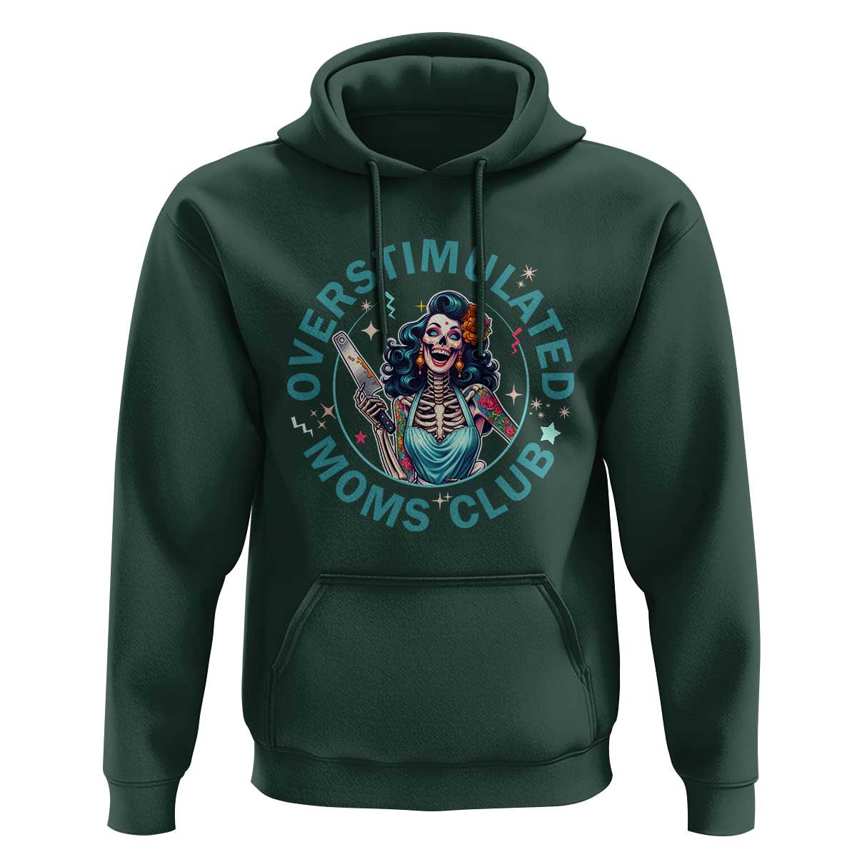 Overstimulated Moms Club Hoodie Neurodivergent Mom Mental Health