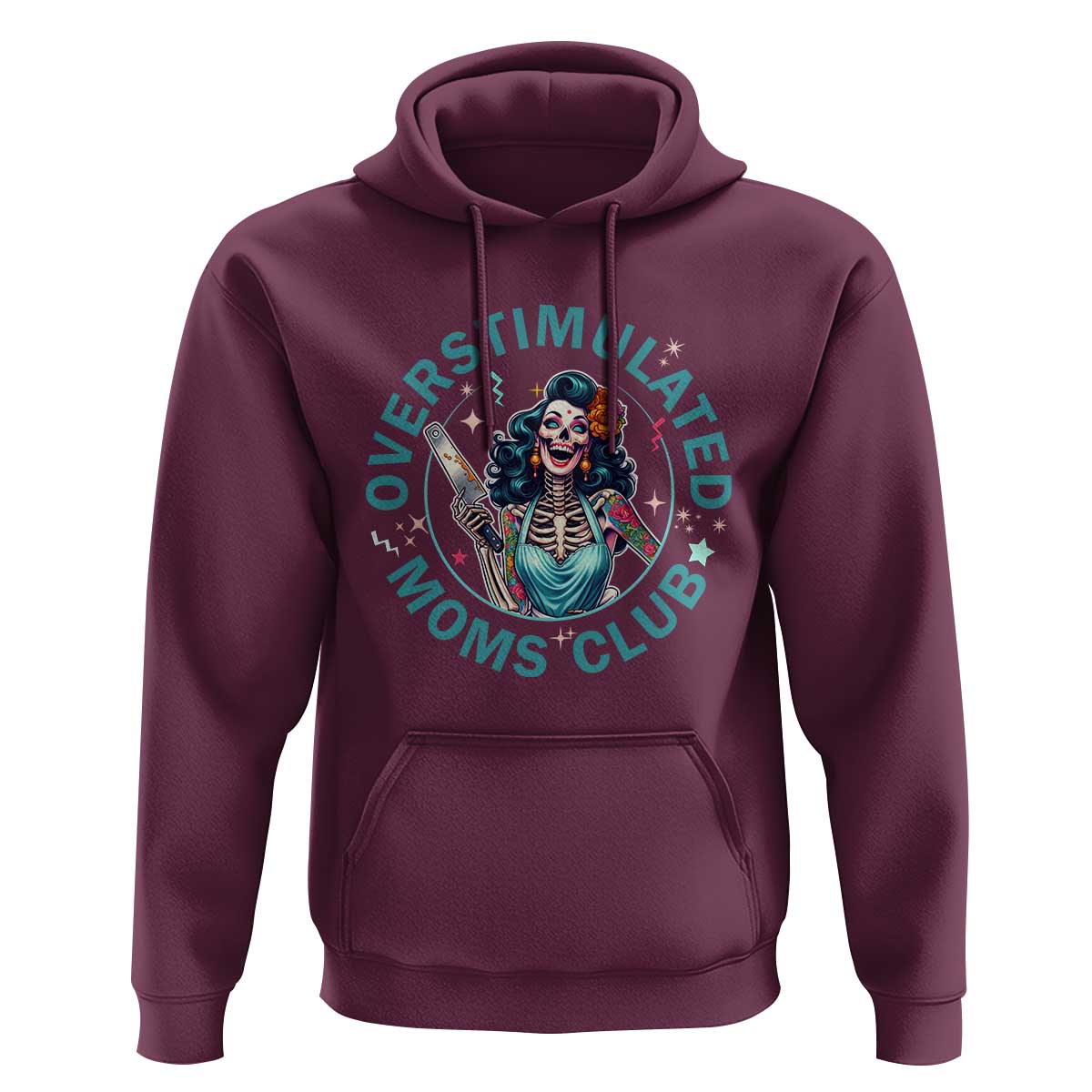 Overstimulated Moms Club Hoodie Neurodivergent Mom Mental Health