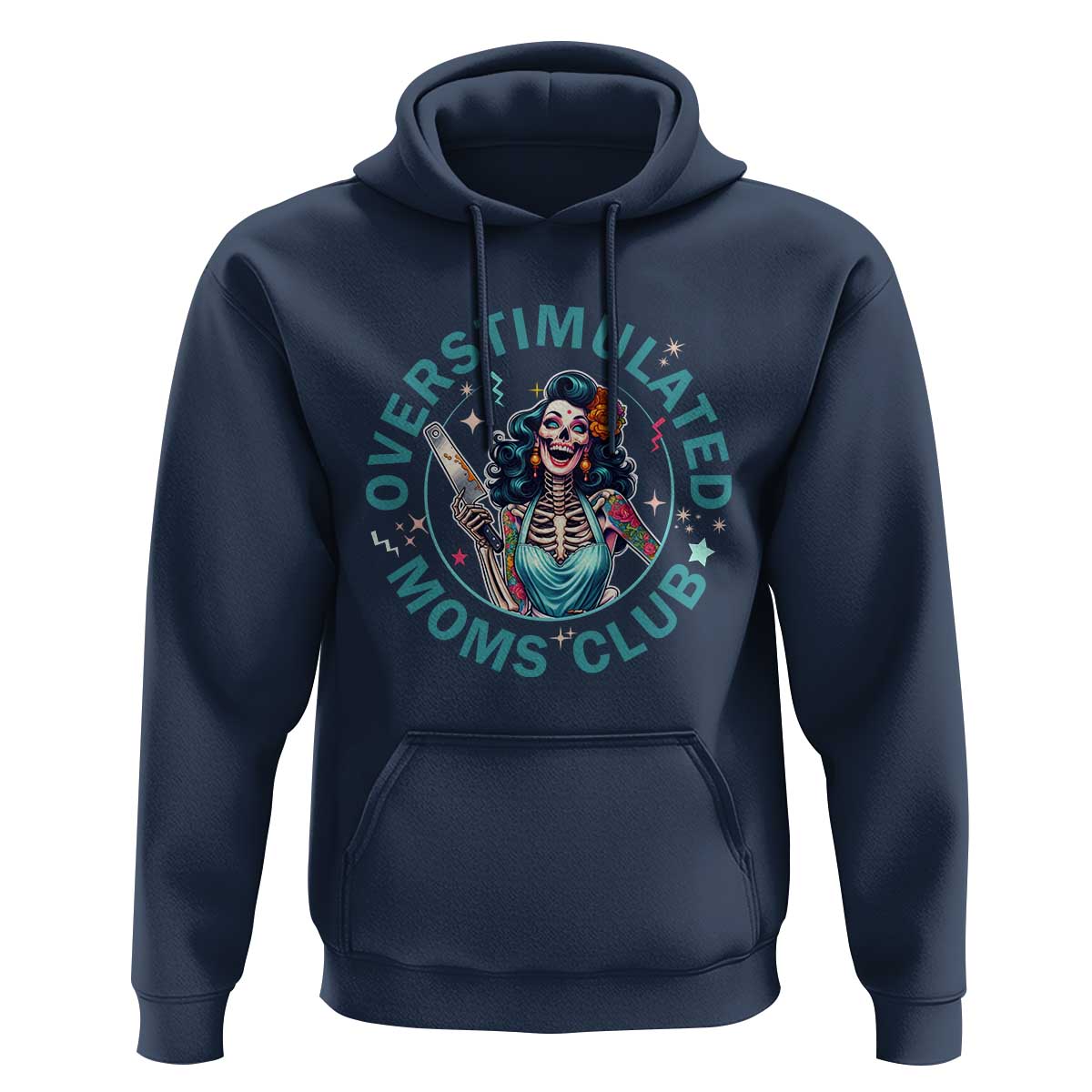 Overstimulated Moms Club Hoodie Neurodivergent Mom Mental Health