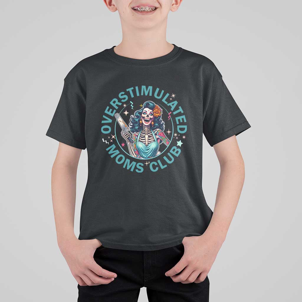Overstimulated Moms Club T Shirt For Kid Neurodivergent Mom Mental Health