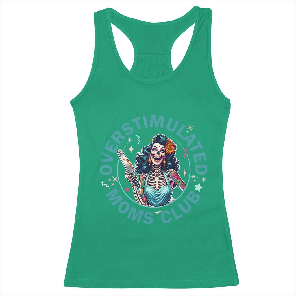 Overstimulated Moms Club Racerback Tank Top Neurodivergent Mom Mental Health