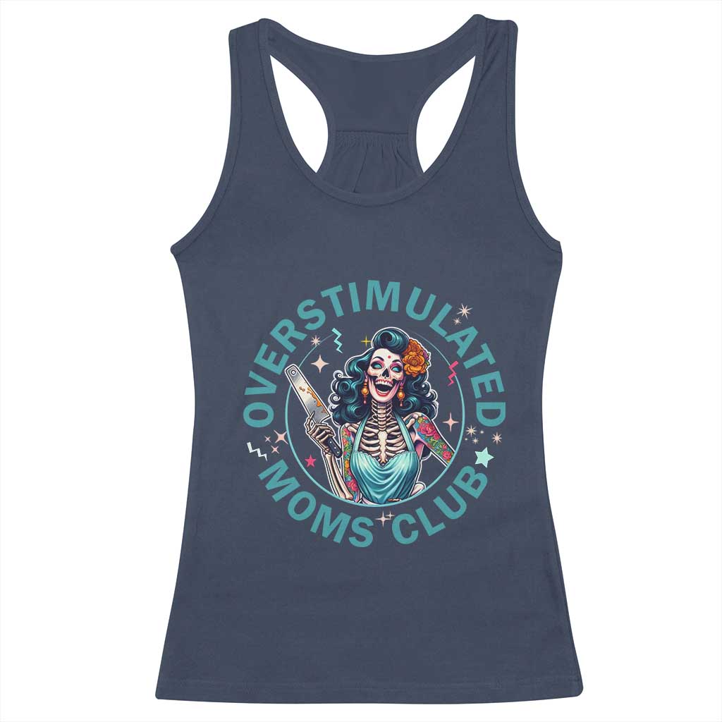 Overstimulated Moms Club Racerback Tank Top Neurodivergent Mom Mental Health