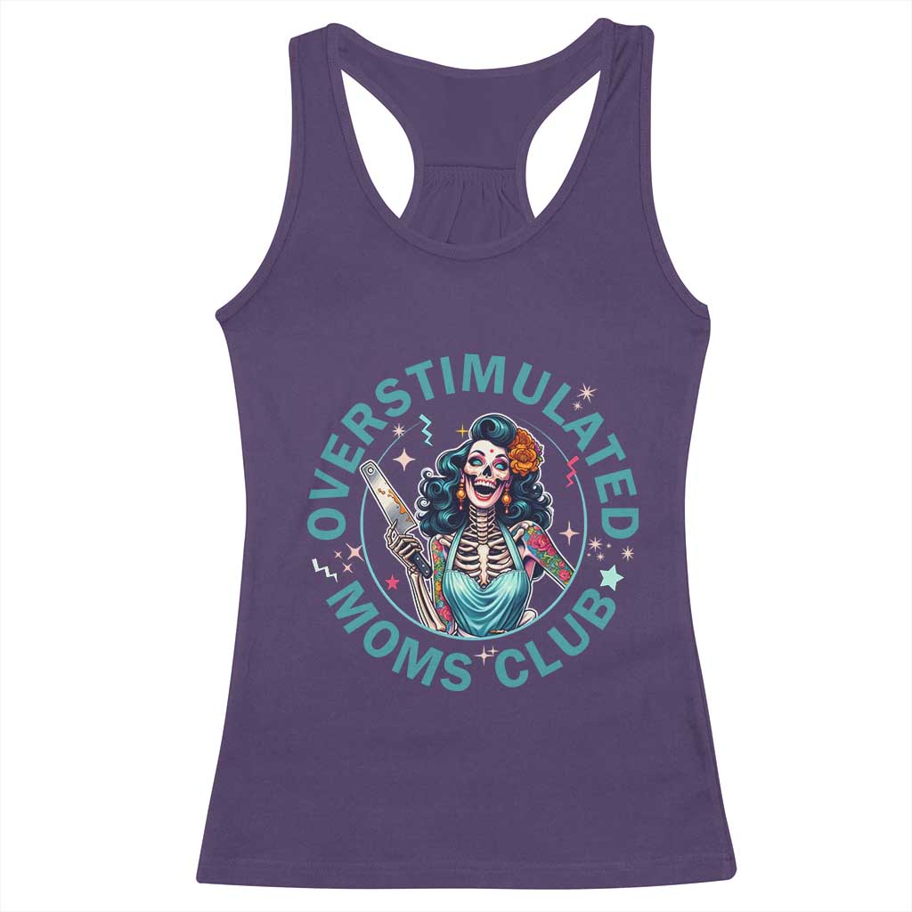 Overstimulated Moms Club Racerback Tank Top Neurodivergent Mom Mental Health