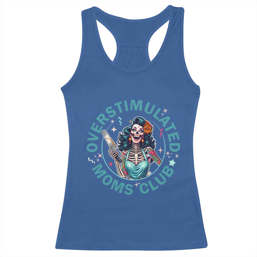 Overstimulated Moms Club Racerback Tank Top Neurodivergent Mom Mental Health