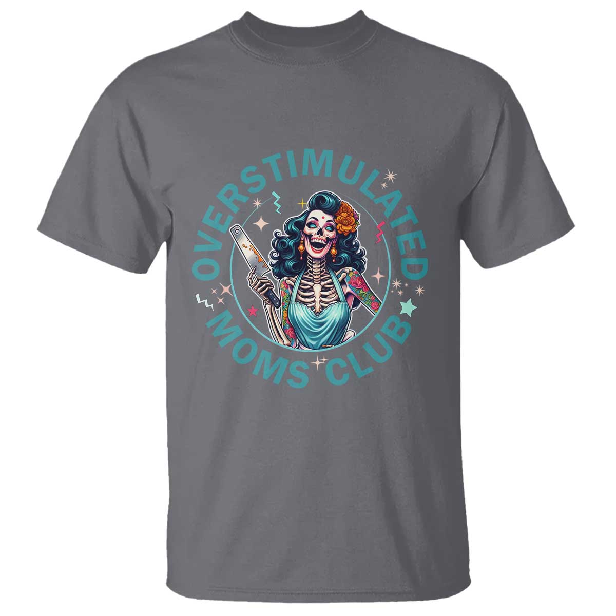 Overstimulated Moms Club T Shirt Neurodivergent Mom Mental Health