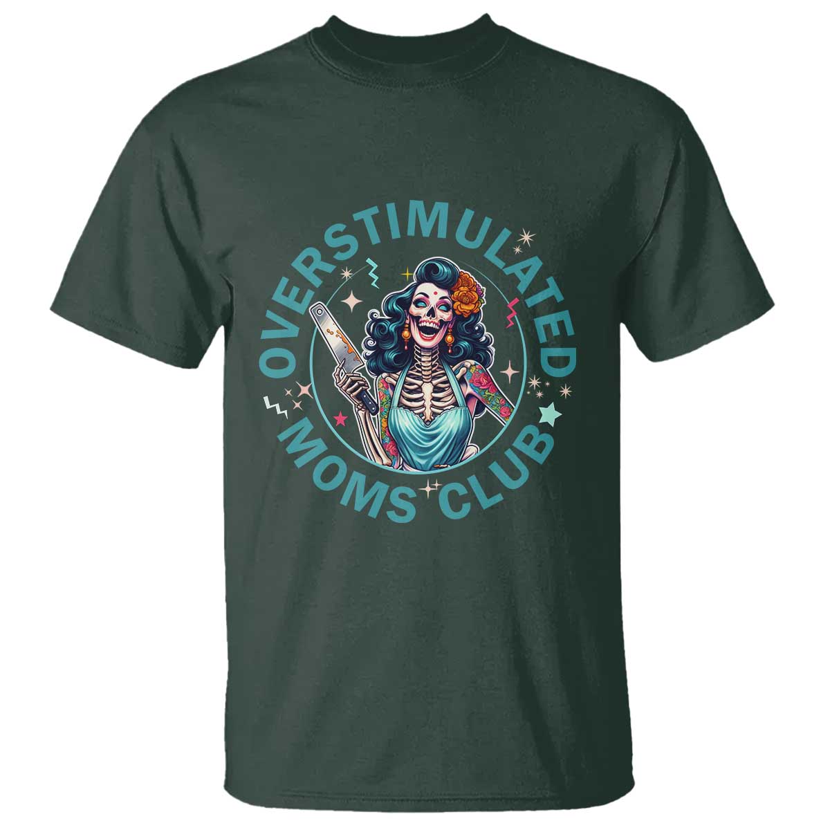 Overstimulated Moms Club T Shirt Neurodivergent Mom Mental Health