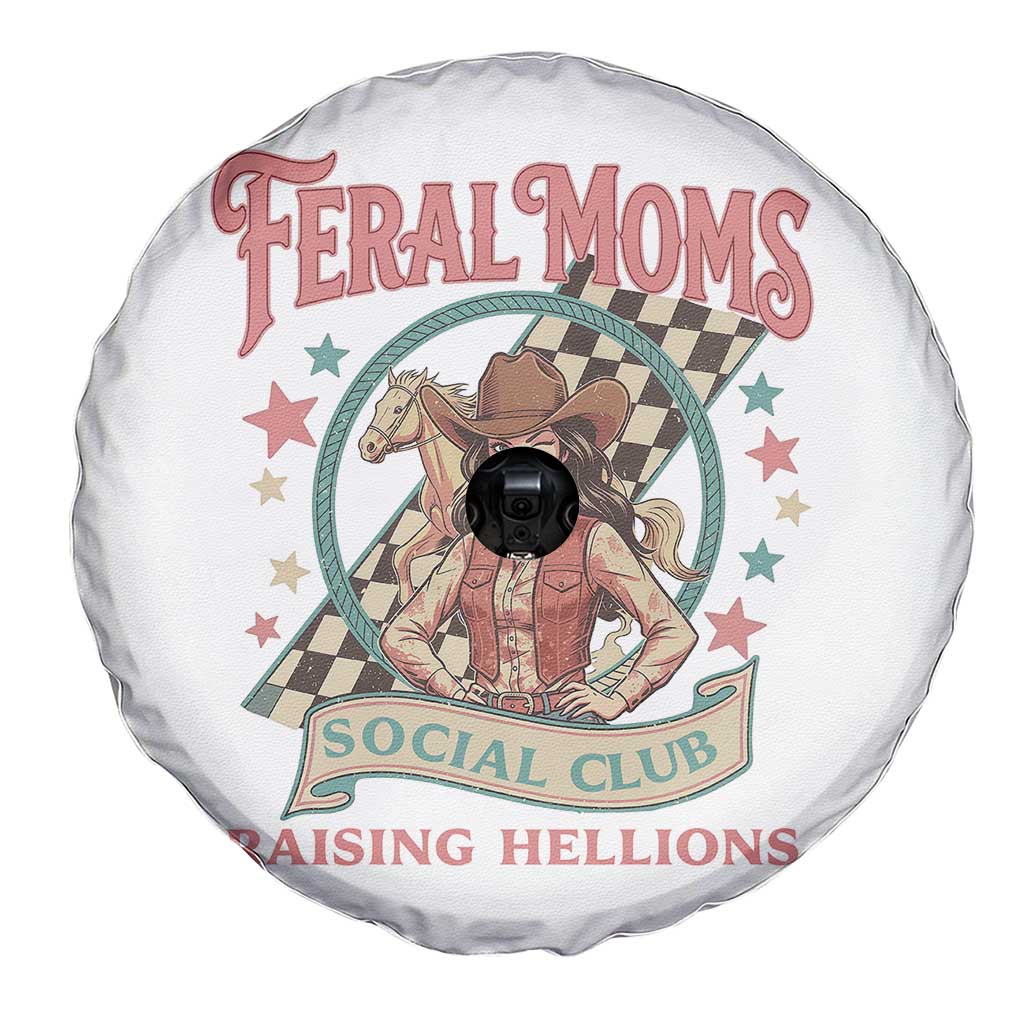 Feral Moms Social Club Spare Tire Cover Western Cowgirl Mom Mother’s Day