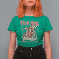 Feral Moms Social Club T Shirt For Women Western Cowgirl Mom Mother’s Day