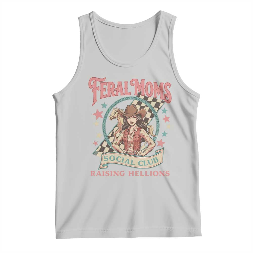 Feral Moms Social Club Tank Top Western Cowgirl Mom Mother’s Day
