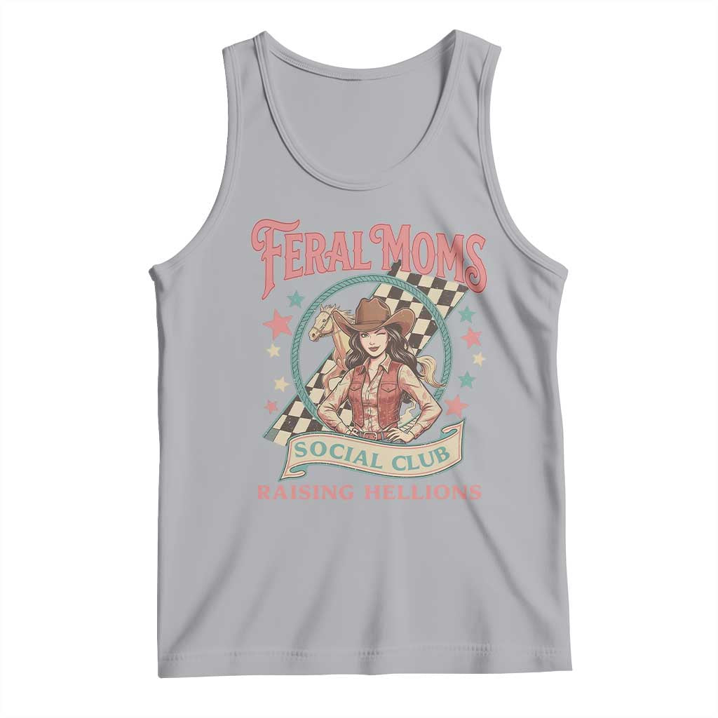 Feral Moms Social Club Tank Top Western Cowgirl Mom Mother’s Day