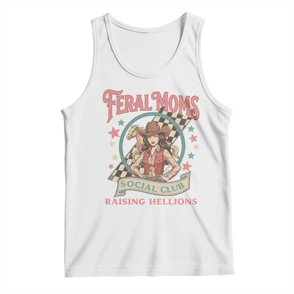 Feral Moms Social Club Tank Top Western Cowgirl Mom Mother’s Day
