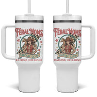 Feral Moms Social Club Tumbler With Handle Western Cowgirl Mom Mother’s Day