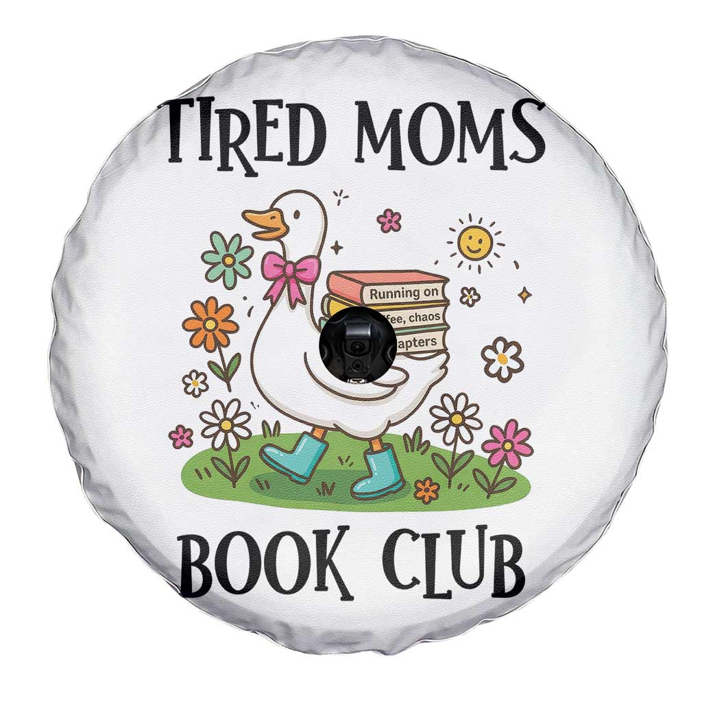 Tired Moms Book Club Spare Tire Cover Silly Goose Mama Bookish Reader Gift