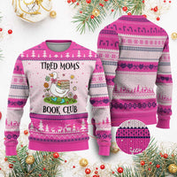 Tired Moms Book Club Ugly Christmas Sweater Silly Goose Mama Bookish Reader Gift