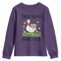 Tired Moms Book Club Youth Sweatshirt Silly Goose Mama Bookish Reader Gift