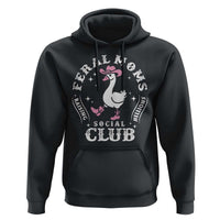 Feral Moms Raising Hellions Social Club Hoodie Funny Goose Pink Cowgirl Boots Hat