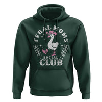 Feral Moms Raising Hellions Social Club Hoodie Funny Goose Pink Cowgirl Boots Hat