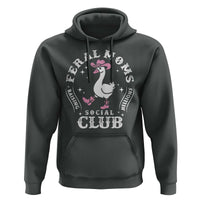 Feral Moms Raising Hellions Social Club Hoodie Funny Goose Pink Cowgirl Boots Hat