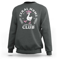 Feral Moms Raising Hellions Social Club Sweatshirt Funny Goose Pink Cowgirl Boots Hat