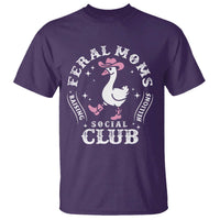 Feral Moms Raising Hellions Social Club T Shirt Funny Goose Pink Cowgirl Boots Hat