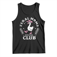 Feral Moms Raising Hellions Social Club Tank Top Funny Goose Pink Cowgirl Boots Hat